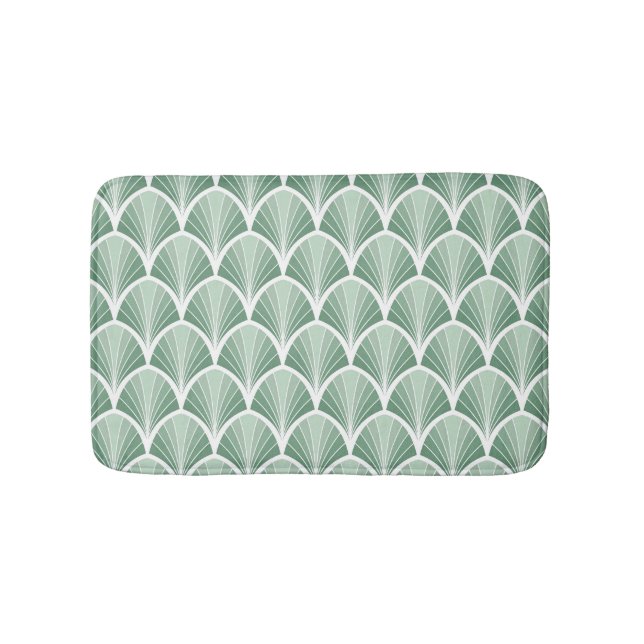 Classic Geometric: Art Deco Seamless Style Bath Mat (Front)