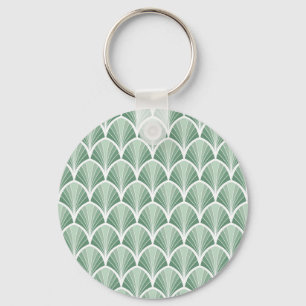 Classic Geometric: Art Deco Seamless Style Key Ring