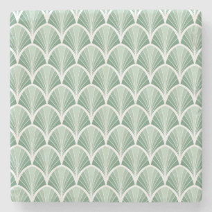 Classic Geometric: Art Deco Seamless Style Stone Coaster
