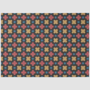 Classic Geometric Red Yellow Tissue Paper