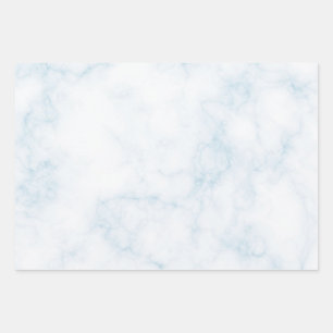 Classic Gift White Marble Wrapping Paper Sheet
