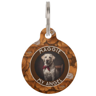 Classic Gifts For Pets Anemones Floral Pet Tag