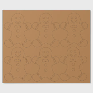 Classic Gingerbread Christmas Wrapping Paper
