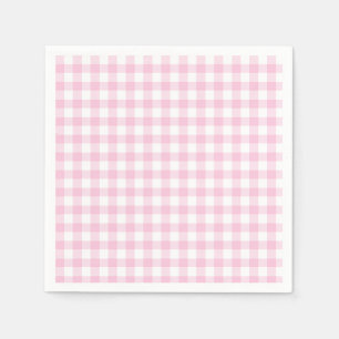 Classic Gingham Light Pink Napkin