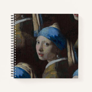 Classic Girl With a Pearl Earring, Crochet Replica Notebook