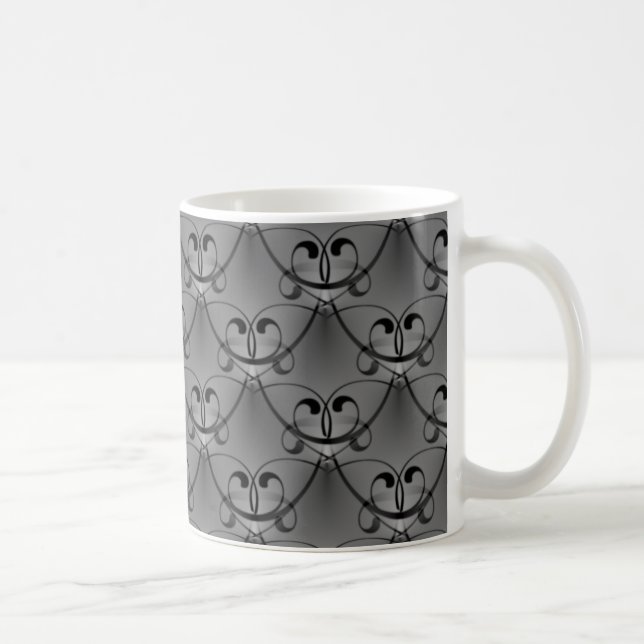 Classic Glam Mug, Dark Grey Coffee Mug (Right)