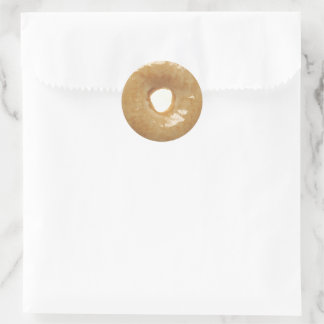 Classic Glazed Doughnut Novelty Stickers