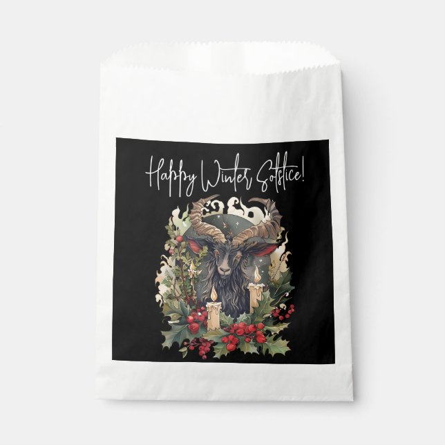 Classic Goat Yule  Favour Bags (Front)