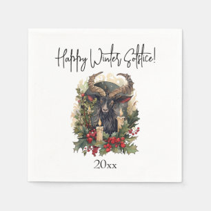 Classic Goat Yule Napkin