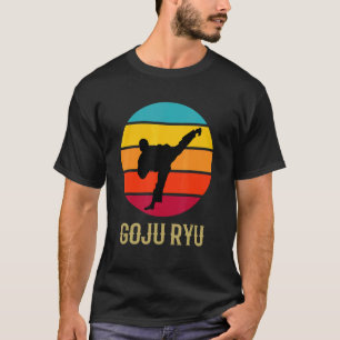Classic Goju Ryu Karate Hand Vintage Sunset Marti T-Shirt