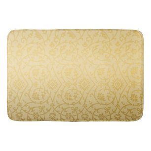 Classic Gold Damask Design Bath Mat