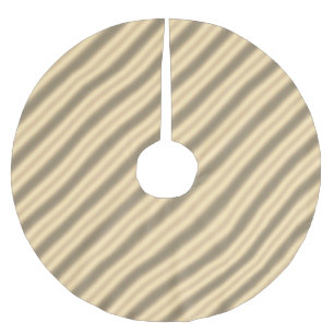 Classic Gold Diagonal Stripe Tree Skirt