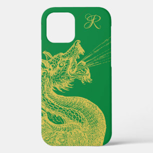 Classic Gold Dragon Monogram Case-Mate iPhone Case