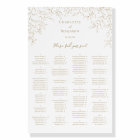 Classic Gold Greenery Wedding Seating Chart