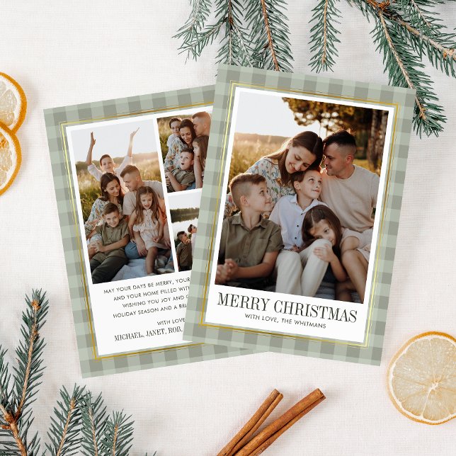 Classic Gold Holiday Photo Card, Merry Christmas Card (Creator Uploaded)