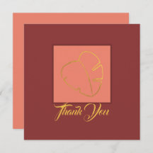 Classic Gold Leaf Elegant Purple Pink