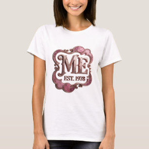 Classic Gold ME EST 1978 Design T-Shirt