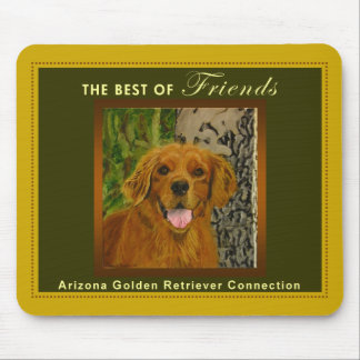 Classic Gold & Olive Golden Retriever Mousepad