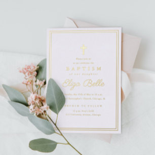 Classic Gold Religious Baptism & Christening