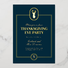 Classic Gold Stag Thanksgiving Eve Party