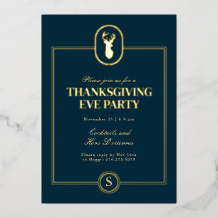 Classic Gold Stag Thanksgiving Eve Party