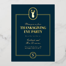 Classic Gold Stag Thanksgiving Eve Party