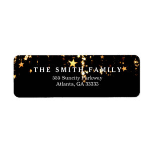 Classic Gold Stars Modern Christmas