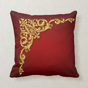 Classic Gold Throw Pillow