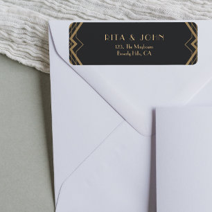 Classic Gold Vintage Return Address