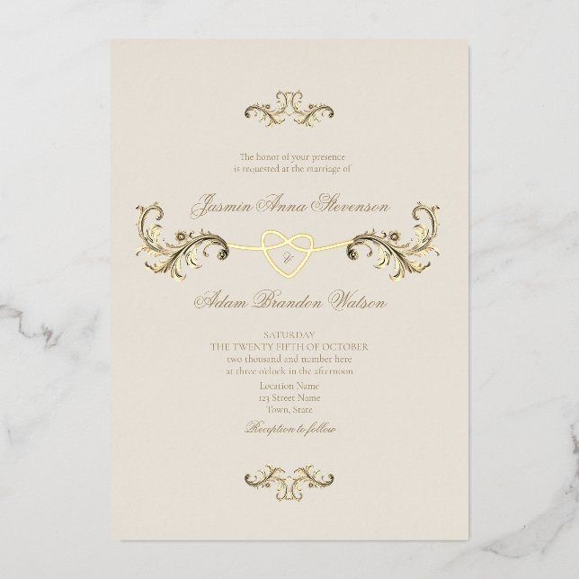 Classic Gold Wedding (Front)
