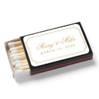 Classic Gold Wedding Favour Matches
