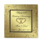 Classic Golden Wedding Anniversary Square Magnet