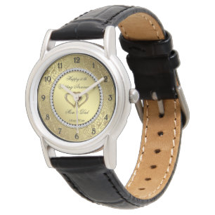 Classic Golden Wedding Anniversary Watch