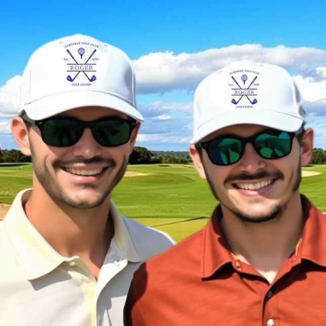 Classic Golf Club Name Deep Blue Trucker Hat (Creator Uploaded)