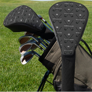 Classic Golf Club Player Name Gray Golf Head Cover