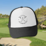 Classic Golf Clubs Personalised Name Trucker Hat<br><div class="desc">Personalise the name to create a classic and stylish golf gift. Ideal for individuals,  golf clubs and as a company gift.
Designed by Thisisnotme©</div>