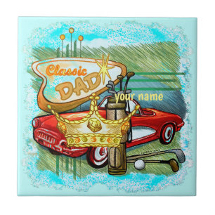 Classic Golf Dad   Tile