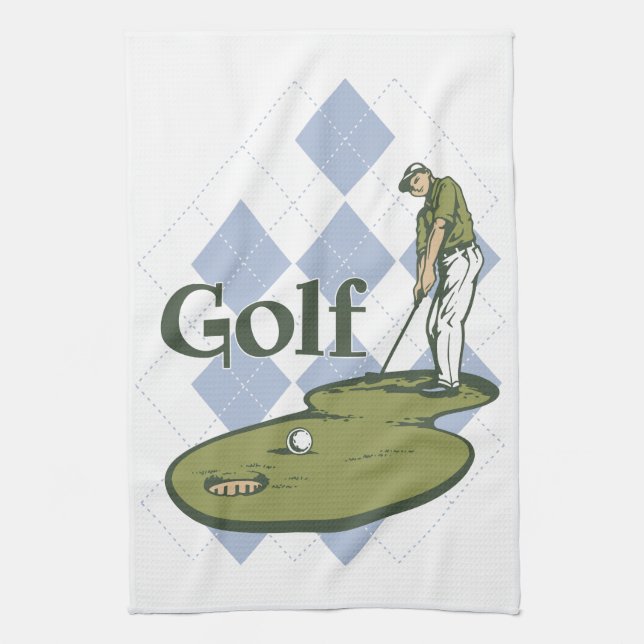 Classic Golf Tea Towel (Vertical)