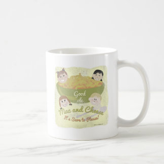 Classic Good Ole Mac Cheese Cartoon Slogan Coffee Mug