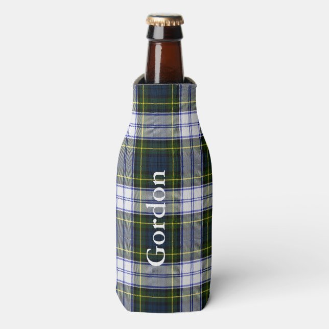 Classic Gordon Dress Tartan Plaid Bottle Cooler (Bottle Front)
