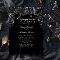 Classic Gothic Black Engagement Party