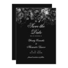 Classic Gothic Black Wedding Save The Date