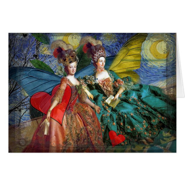 Classic Gothic Gemini Whimsical Butterfly Woman (Front Horizontal)