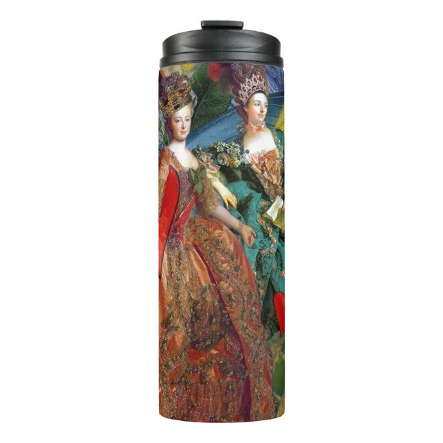 Classic Gothic Gemini Whimsical Butterfly Woman Thermal Tumbler (Front)