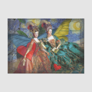 Classic Gothic Gemini Whimsical Butterfly Woman Tissue Paper