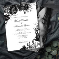 Classic Gothic White Wedding Photo