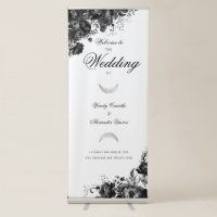 Classic Gothic White Wedding Welcome