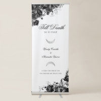 Classic Gothic White Wedding Welcome 'Till Death