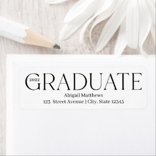 Classic Grad Editable Colour Graduation Label