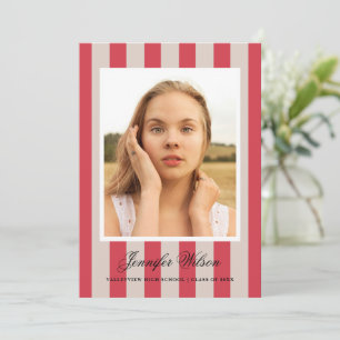 Classic Grad graduation announcement